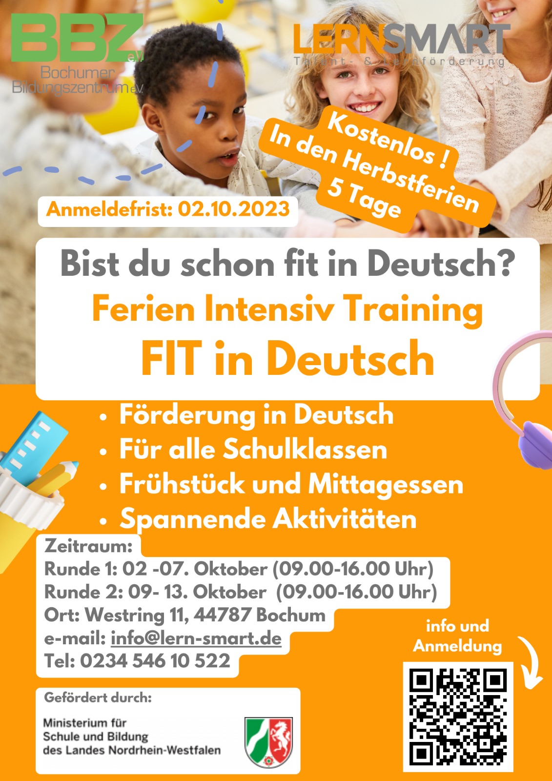 FerienIntensivTraining – FIT in Deutsch – BBZ - Herbsferien